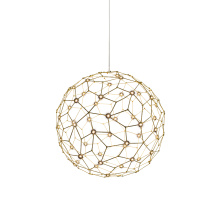 Golden Canada 5462-16 NBS - Golden Lighting Spheris Integrated LED 16in Pendant in Natural Brass